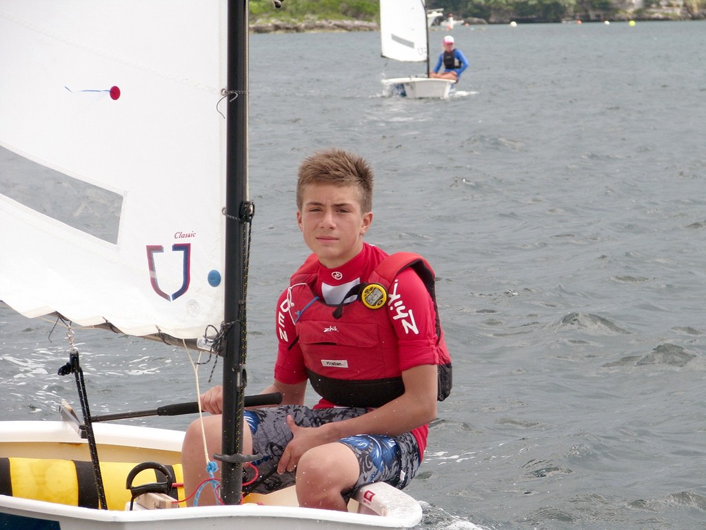 Top ranked Danish Optimist sailor Kristian Praest will be racing in the 10th Anniversary Renaissance Re Jr Gold Cup in Hamilton, Bermuda © Laurie Fullerton